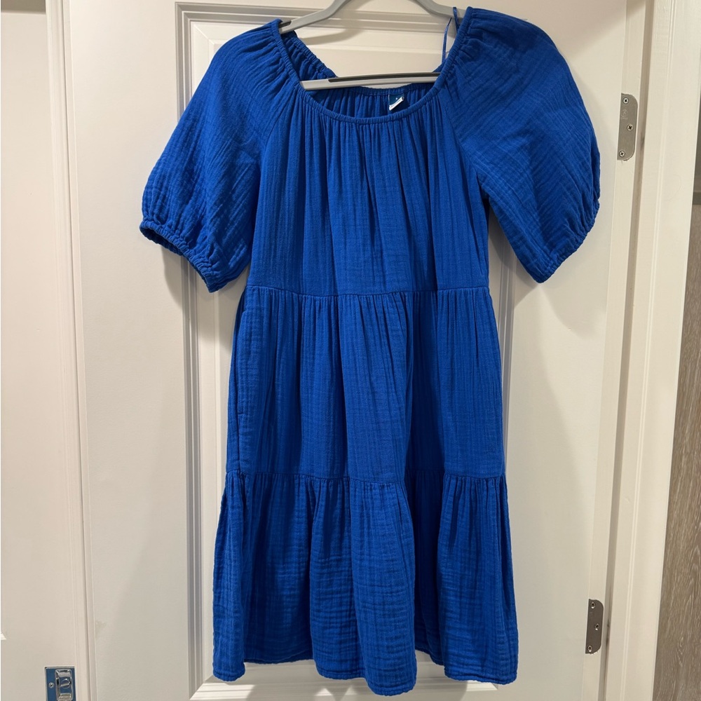 blue formal dress
